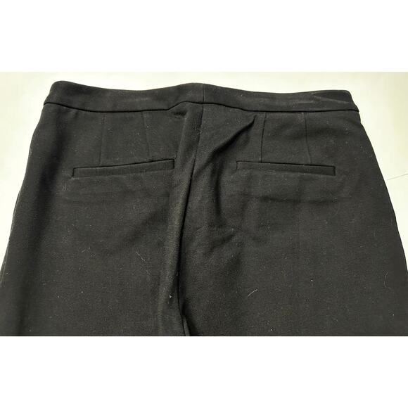 MAX & MIA Size Small BLACK Capri Crop PONTE KNIT Stretch PANTS Zip Front - Picture 7 of 7